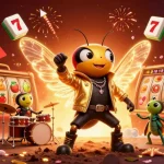 Experience the thrill of slots with a vibrant scene featuring animated characters and dynamic elements.