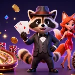Experience trực tiếp bóng đá excitement with vibrant characters and casino elements in this dynamic illustration.
