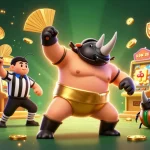 Join the thrilling action at NK88 as the sumo beetle champion commands a winning moment!