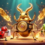 Experience thrilling gameplay with Go88's dynamic 3D casino illustration featuring rich gambling elements.
