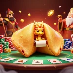 Experience Luck88's thrilling game world with golden fortune symbols and poker elements.