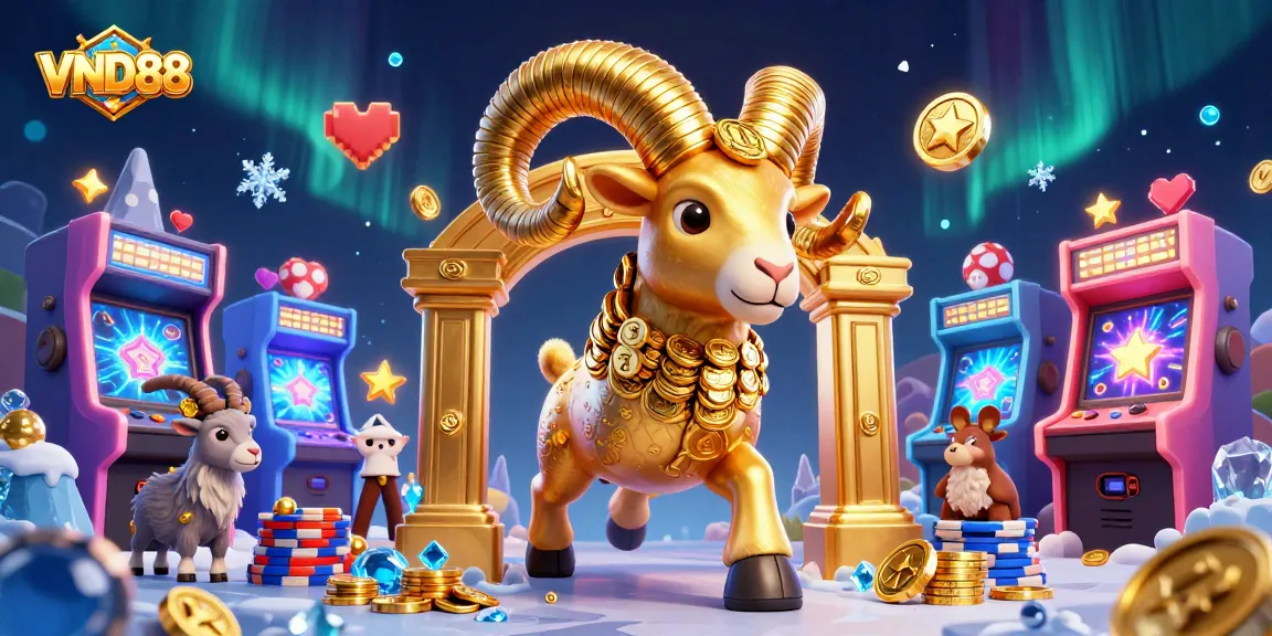 Experience thrilling wins at VND88 with a vibrant 3D casino scene filled with excitement.