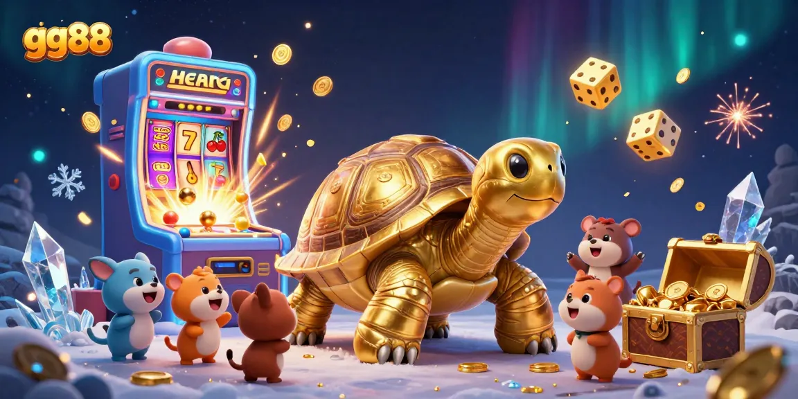 Experience the thrill of gg88 with a vibrant 3D casino scene featuring animated characters and exciting gaming elements.