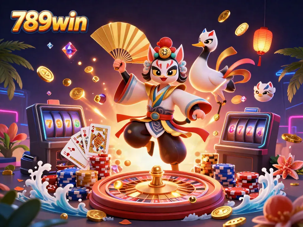 Experience thrilling moments at 789win with dynamic casino elements and vibrant characters.