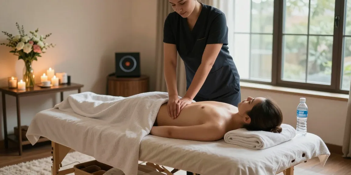 강남출장안마 experience with a soothing Swedish massage in a serene home spa atmosphere.