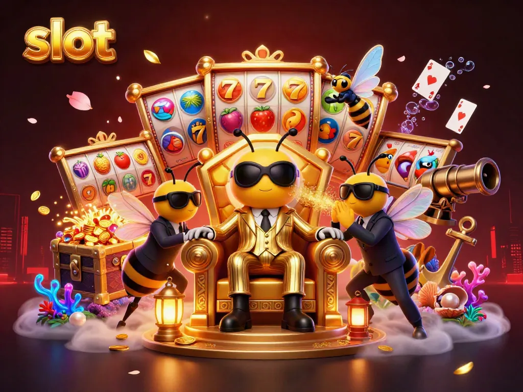 Spin the slot reels with witness 3D cartoon characters in a magical casino scene.