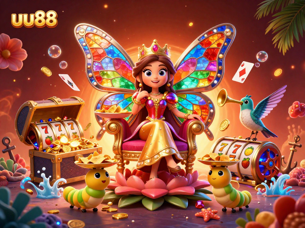 Join the thrilling fun at uu88 casino with our vibrant butterfly queen and sparkling games!