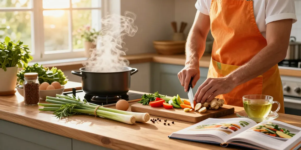 Fresh ingredients and healthy cooking in a vibrant kitchen withสล็อตเว็บตรง for nutritious meals.