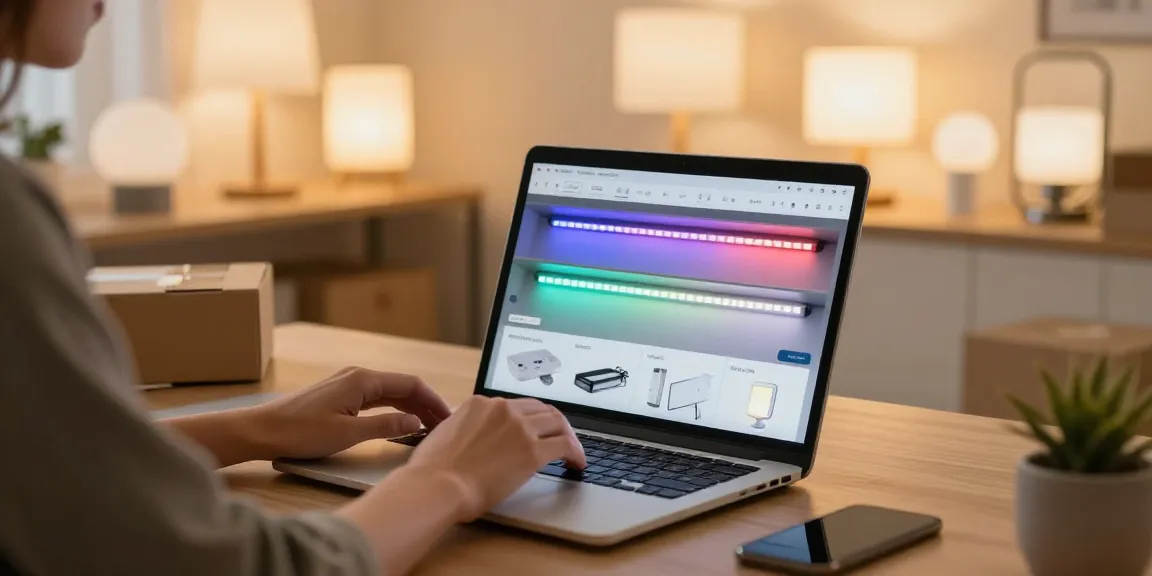 Banda led showcased in an e-commerce product review for online shopping, highlighting the best deals and new arrivals on LED lighting solutions.