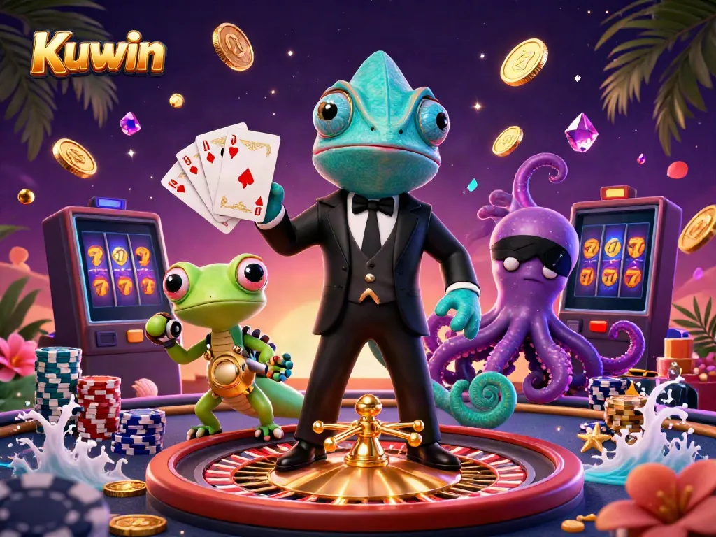 Experience the thrilling casino adventure with Kuwin's magical gameplay elements and dynamic characters.