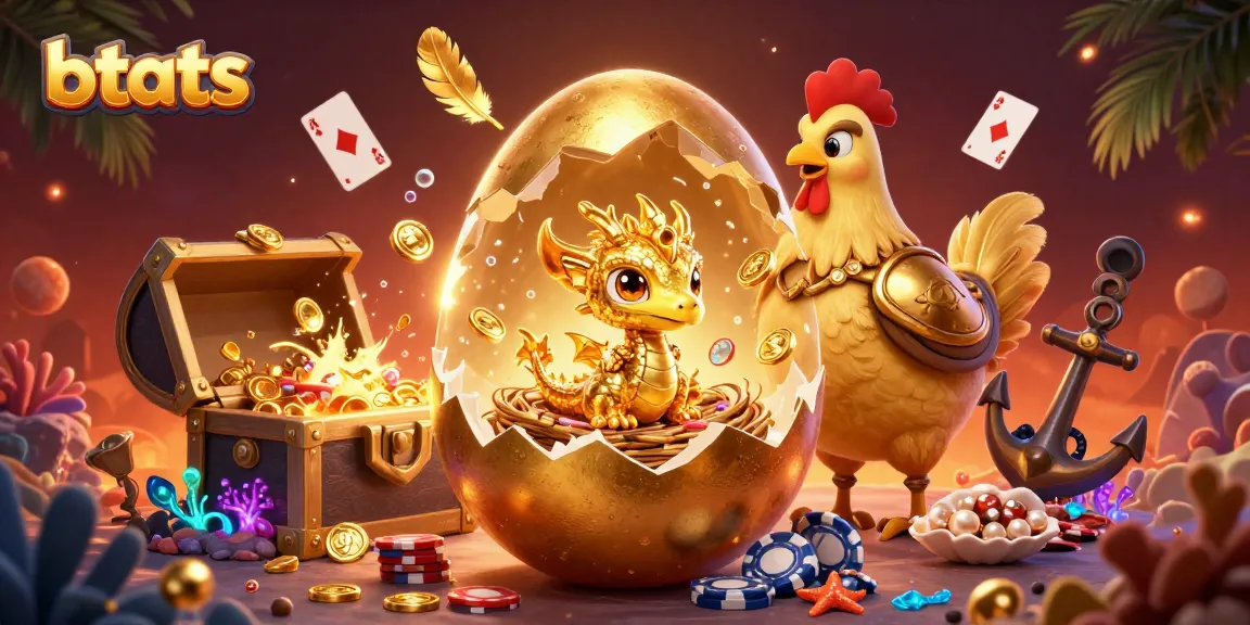 Experience exciting gambling moments with btats in this vibrant 3D digital illustration filled with action.