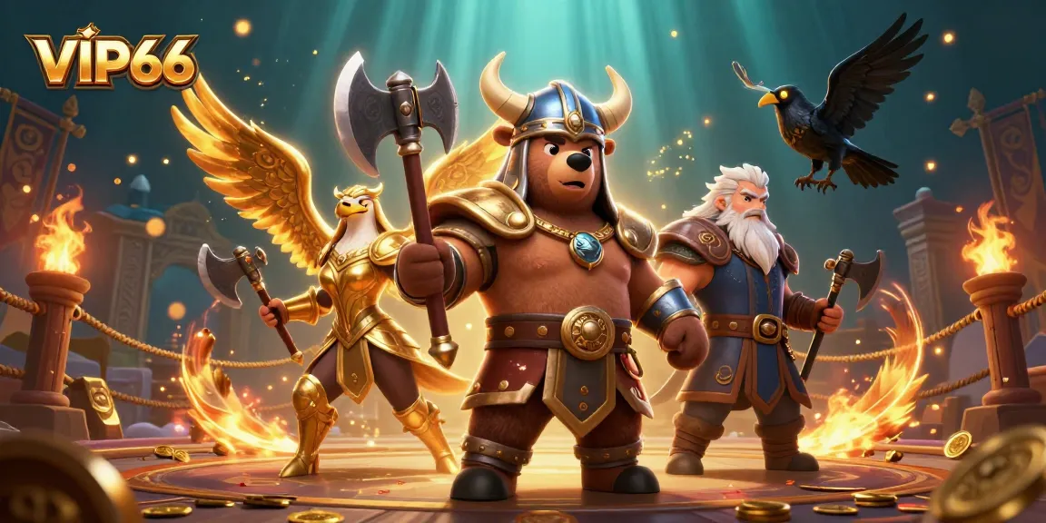 Experience thrilling gameplay at VIP66 with dynamic casino elements in a vibrant 3D scene.