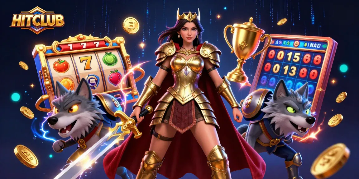 Engage with HITCLUB's thrilling slot games featuring exciting jackpots and vibrant characters.