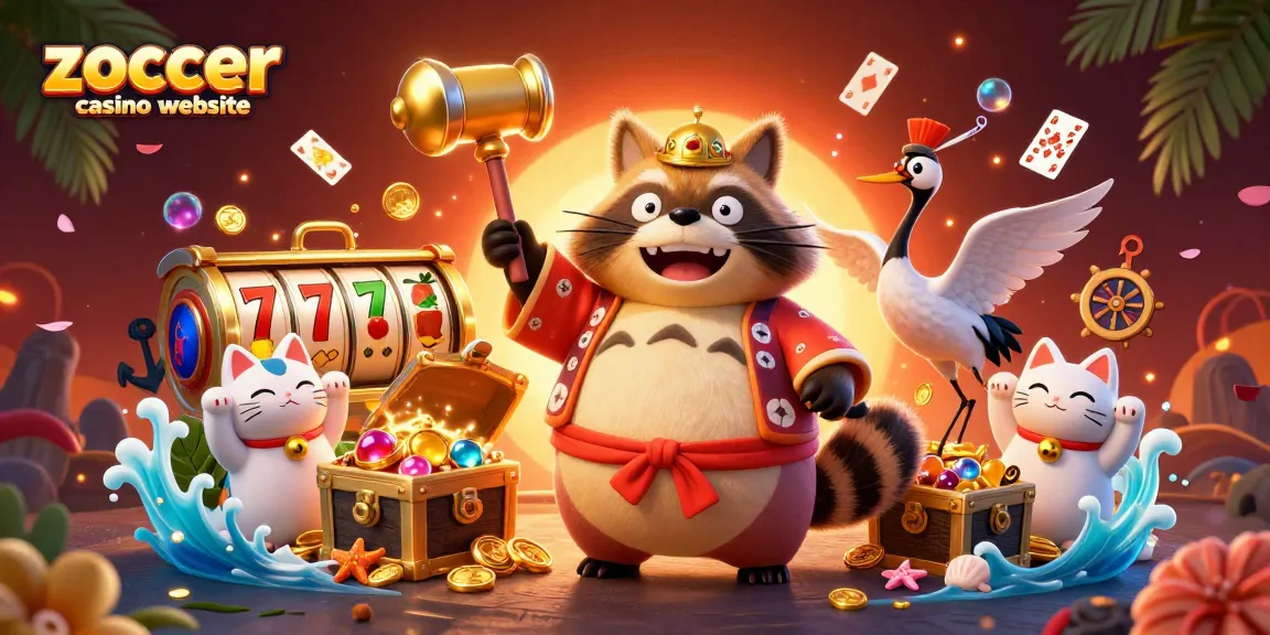 Experience the thrill of gaming at the zoccer casino website with cheerful characters celebrating wins.