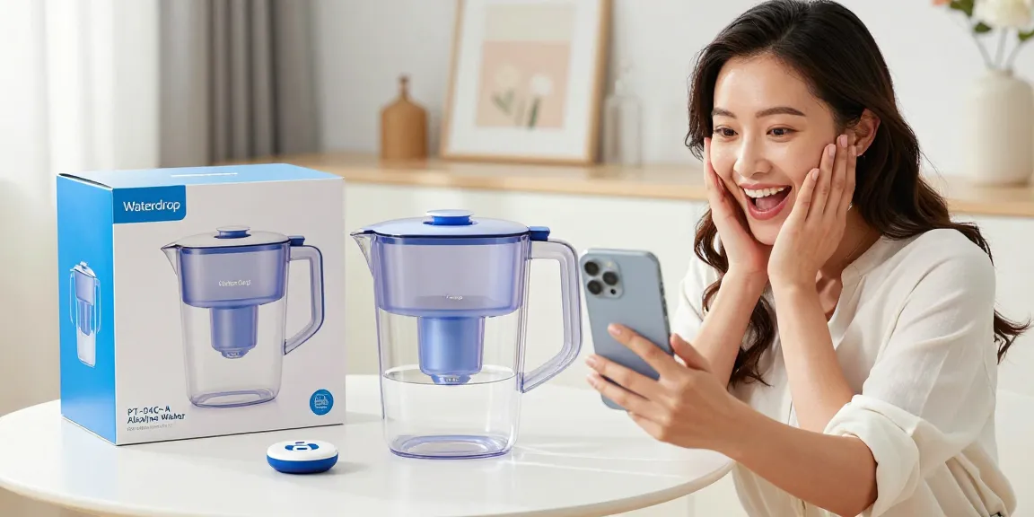 Waterdrop PT-04C-A Alkaline Water Filter Pitcher on e-commerce platform, ideal for online shoppers seeking best deals and quality product reviews.