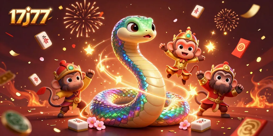 Experience the magic of 17j77 with a vibrant casino-themed illustration full of energy and color.