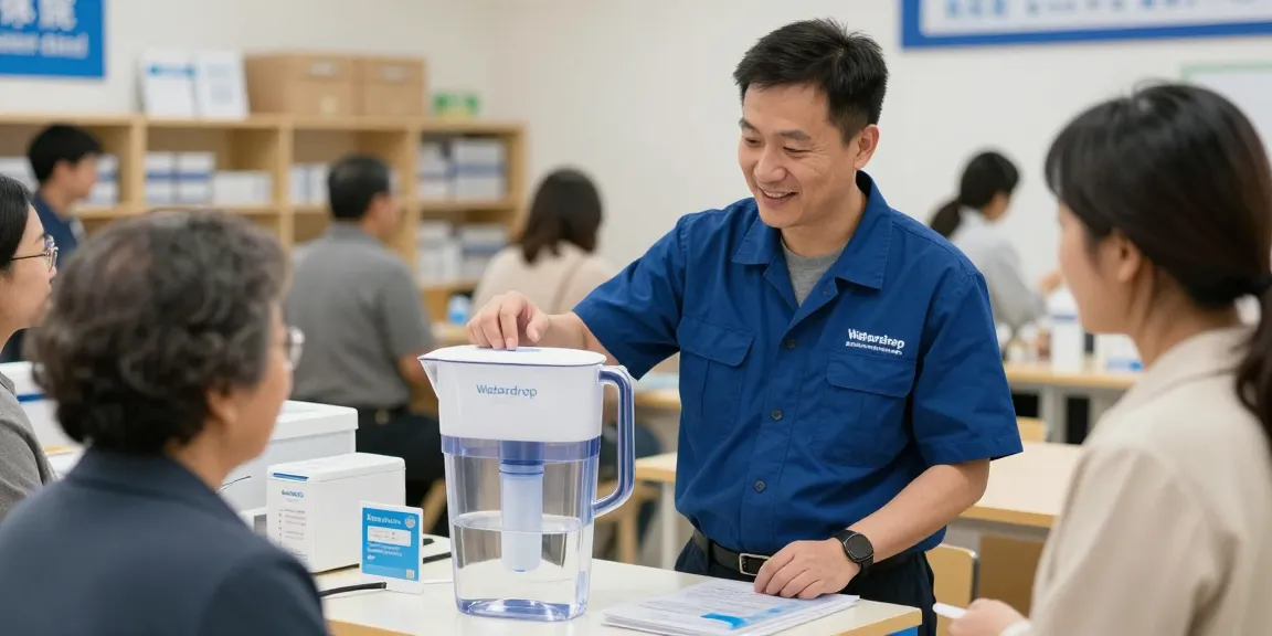 Waterdrop PT-04C-A Alkaline Water Filter Pitcher showcased by a trusted local service provider in a community setting.