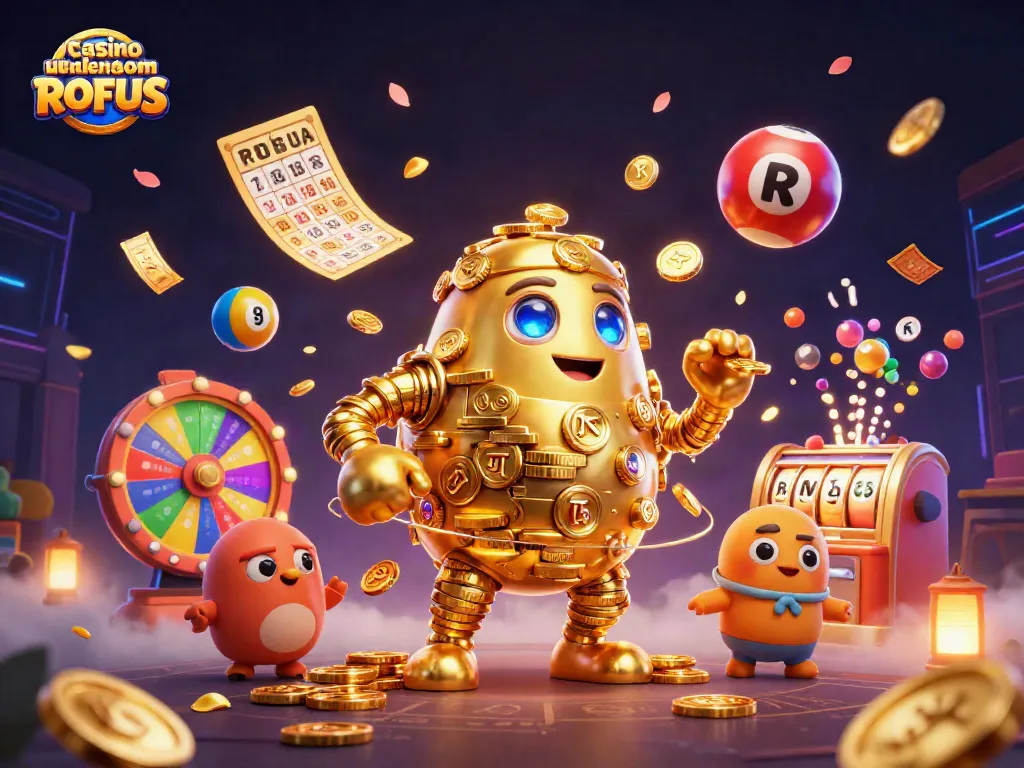 Engage in thrilling gameplay at casino uden om ROFUS, featuring vibrant visuals and dynamic gaming elements.