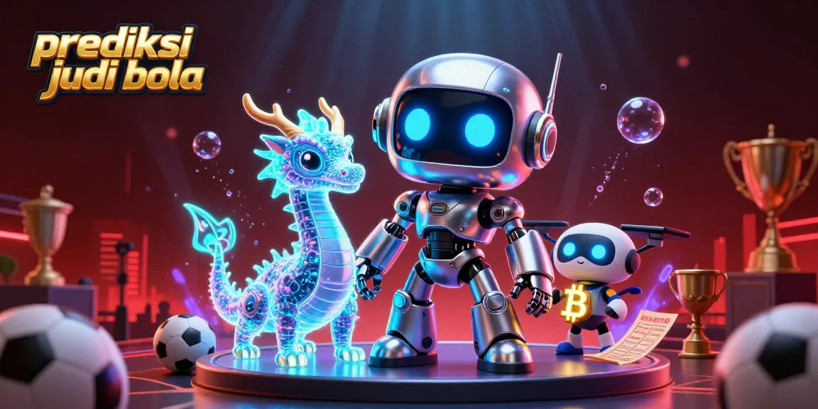 Engage in prediksi judi bola with an exciting 3D sports betting scene featuring vibrant characters and game elements.