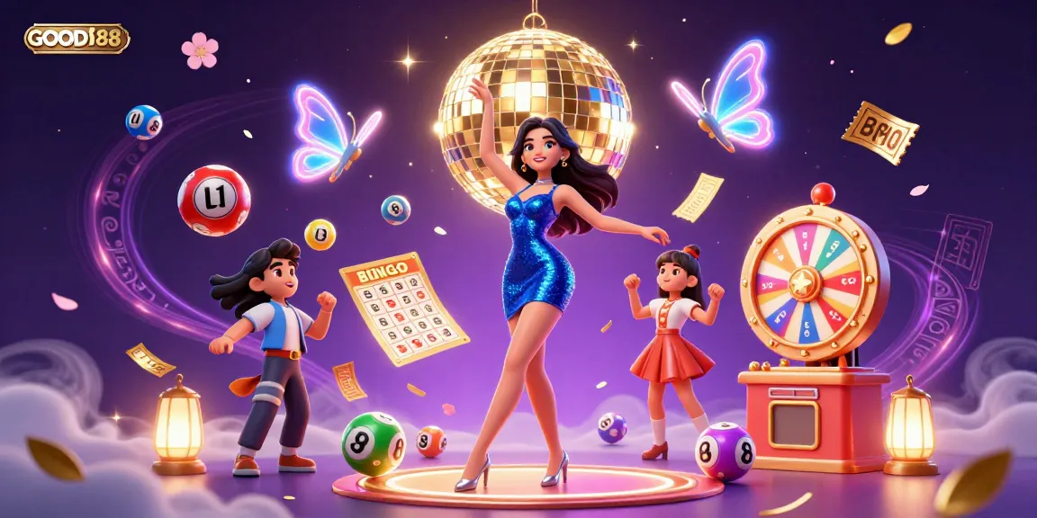 Experience the thrill of GOOD88 with vibrant lottery elements, neon effects, and dynamic visuals.