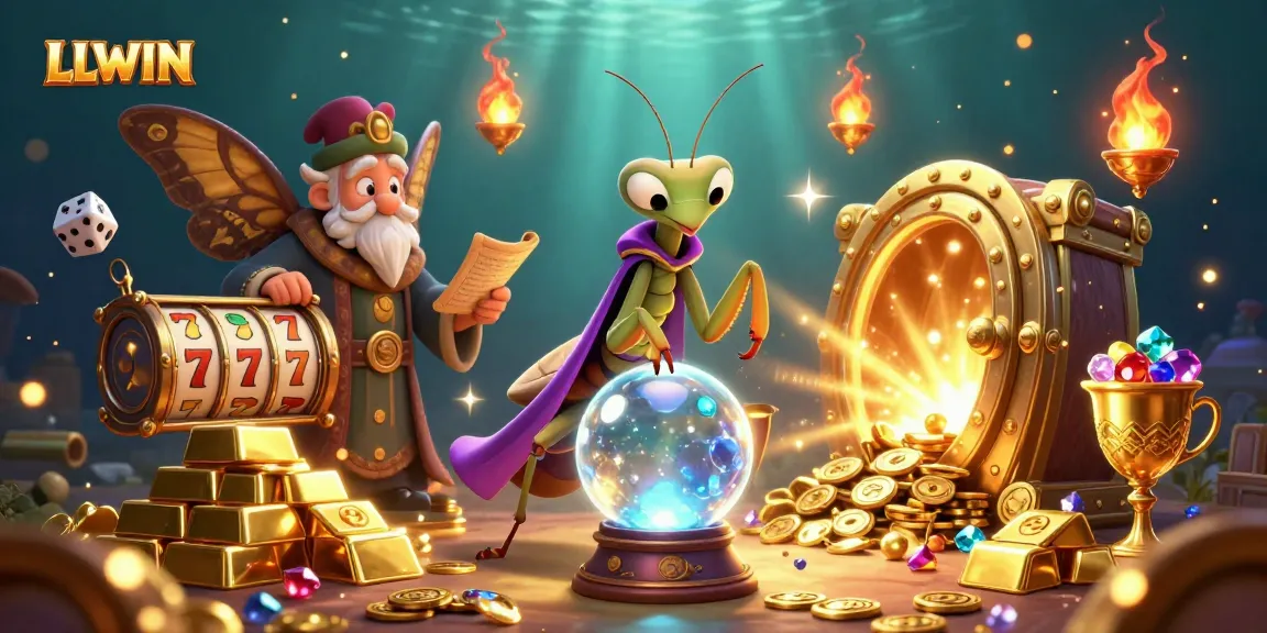 Experience thrilling casino games at LLWIN with colorful slots and fantasy characters.