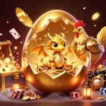 Join the excitement of o8 trading with a dazzling baby dragon in a gaming paradise filled with treasures.