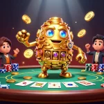 Experience thrilling gameplay with jun 88 at a vibrant poker table filled with chips and cards.
