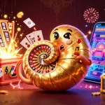 Experience thrilling gameplay with fv88 as the ancient nautilus spins the roulette wheel in a vibrant casino scene.