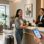 Guests experiencing personalized service at rokok88 hotel lobby in Jakarta Barat.